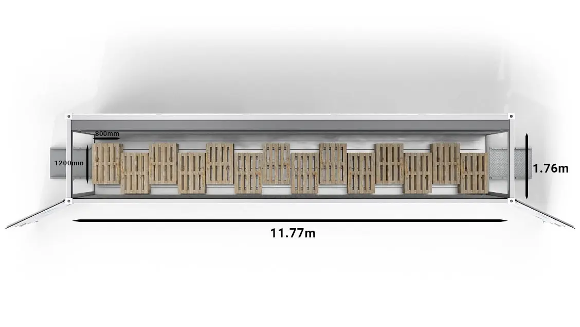 ArcticBlast_40ft_Pallets-Euro-14_Top_Dimensions