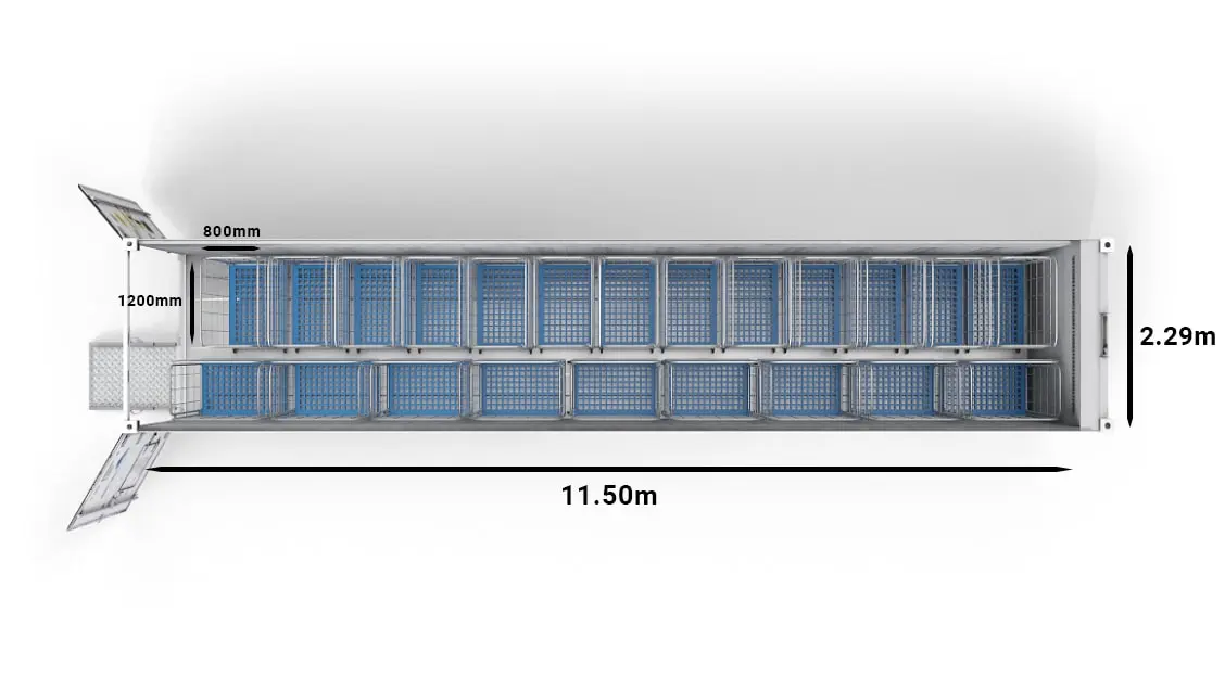 ArcticStore_40ft_Trolley_Top_Dimensions