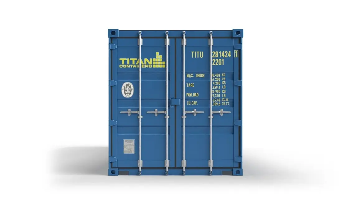 Double_Door_Container_For_Hire_40ft_Front_Closed