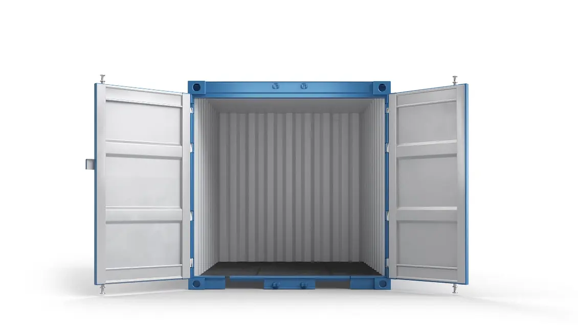 Storage_Container_For_Hire_9ft_Front_Open.Door
