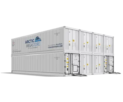 Cámara frigorífica de doble altura y espacio abierto Arctic MegaStore